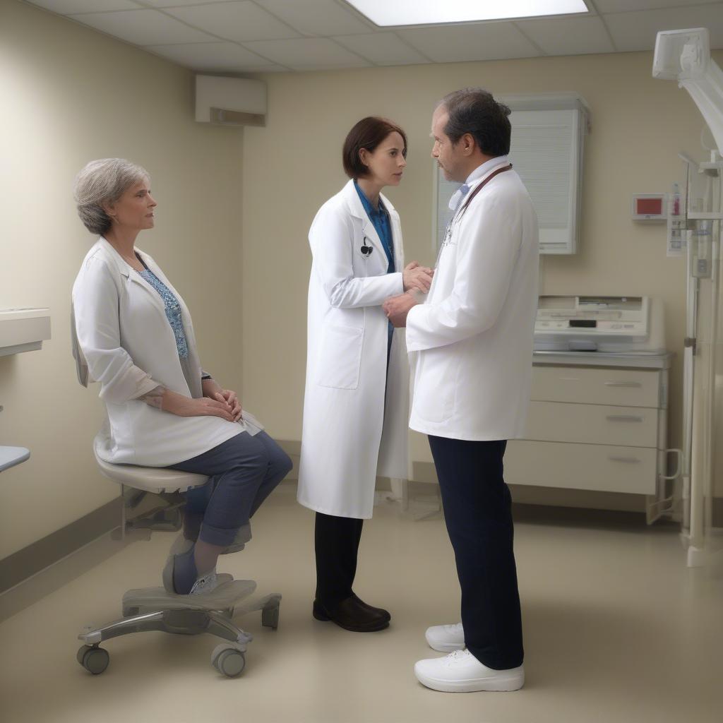 Patient and Doctor at Columbia Asia