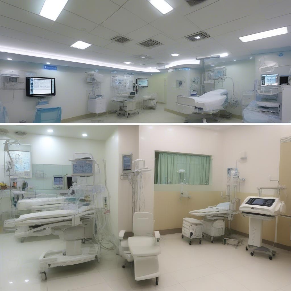 Modern Neurology Hospital in Can Tho with advanced equipment and comfortable patient rooms.