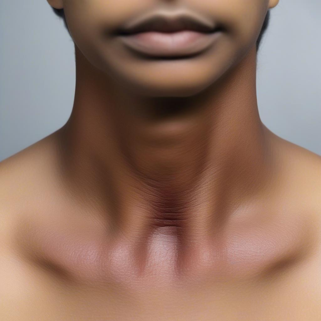 Ảnh minh họa Acanthosis Nigricans ở vùng cổ