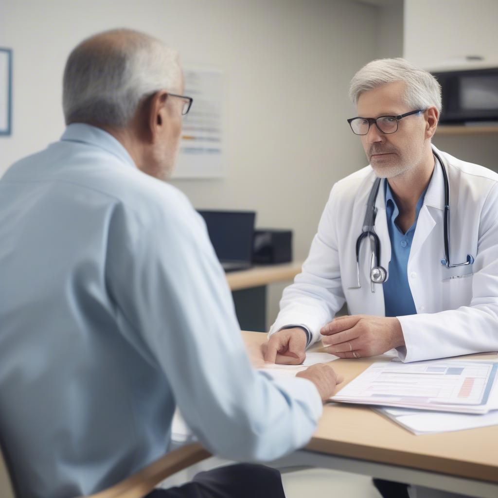 Doctor Consulting Patient at Hung Vuong Hospital