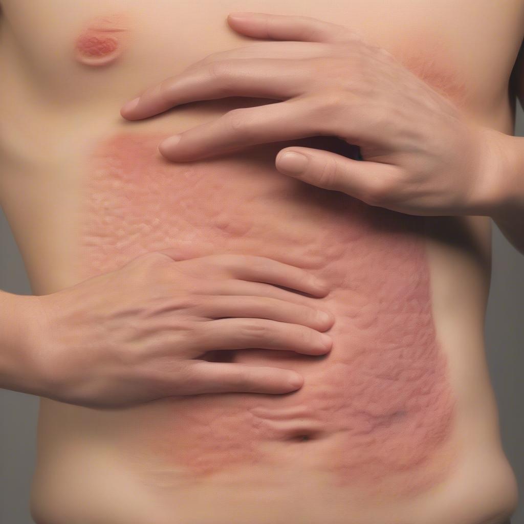 Bệnh Eczema: Hình ảnh các vùng da bị ảnh hưởng