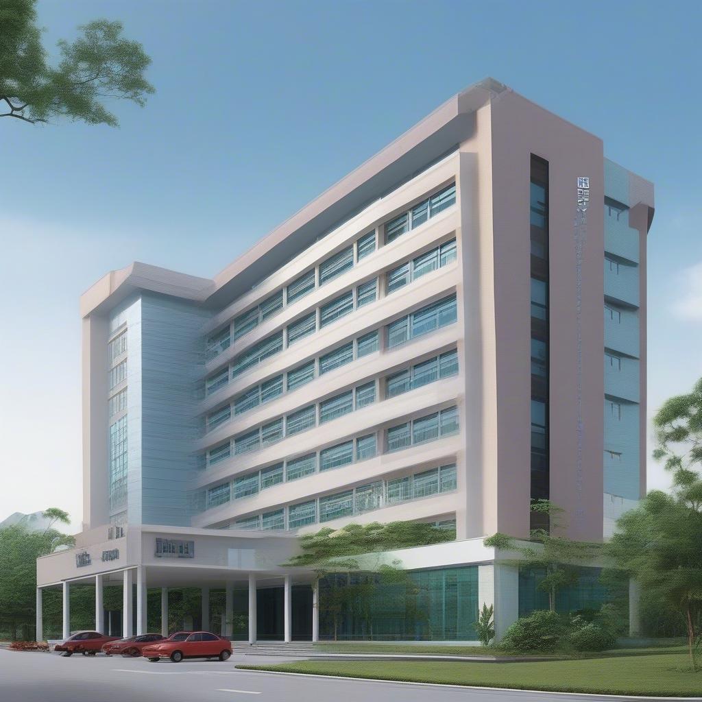 Modern building of Ninh Binh Obstetrics and Gynecology Hospital