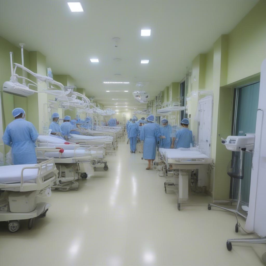 Bệnh viện quân đội ở Sài Gòn được trang bị hiện đại, đáp ứng nhu cầu khám chữa bệnh đa dạng.