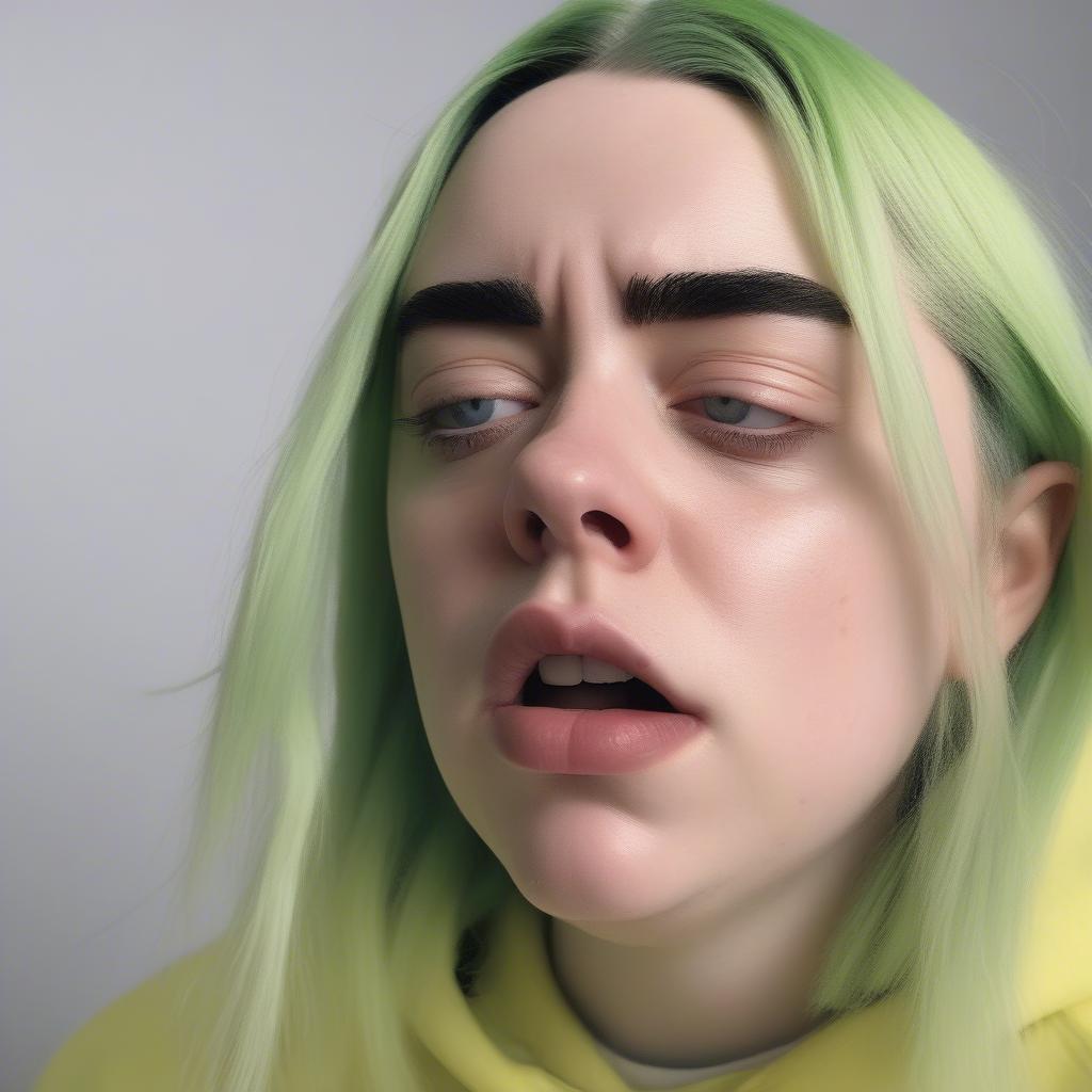 Billie Eilish biểu hiện tic vận động