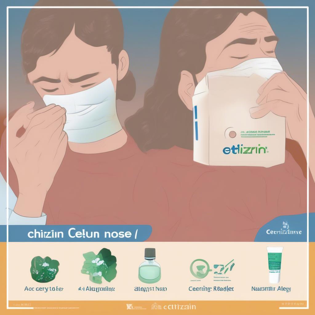 Cetirizin điều trị dị ứng