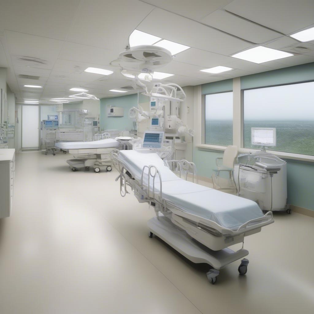 A state-of-the-art medical facility with advanced equipment and a clean, modern environment. The image showcases the hospital's commitment to providing high-quality care.