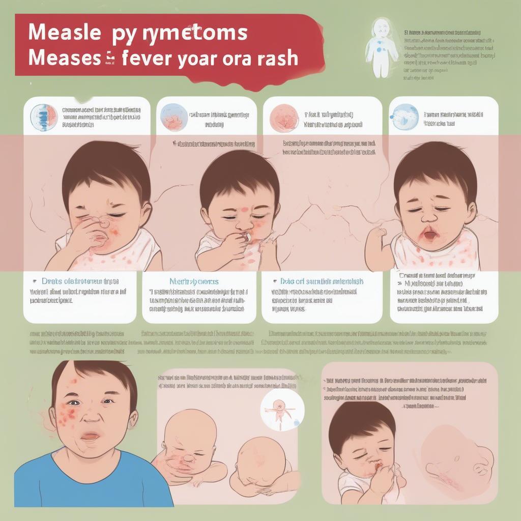 Dấu hiệu bệnh sởi ở trẻ dưới 1 tuổi: sốt, ho, sổ mũi, phát ban