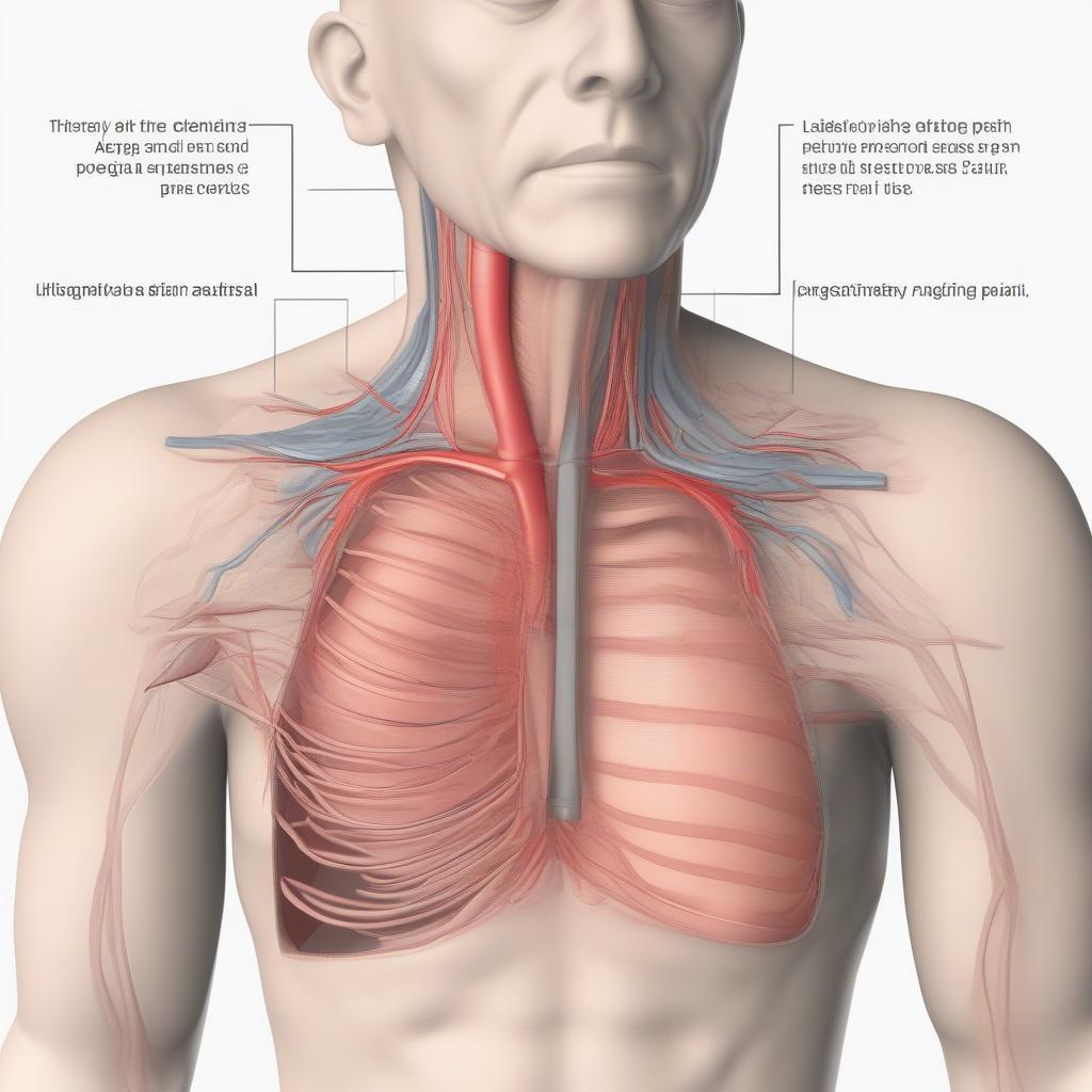 Vị trí đau thắt ngực