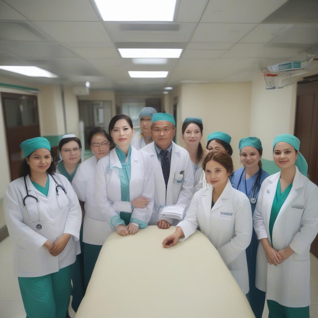 Hình ảnh đội ngũ y bác sĩ Bệnh viện An Sinh chuyên môn cao, tận tâm và giàu kinh nghiệm.
