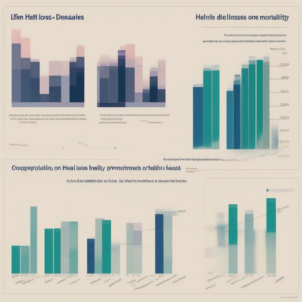 Gánh nặng bệnh tật: Biểu đồ thể hiện tác động của bệnh tật lên sức khỏe cộng đồng