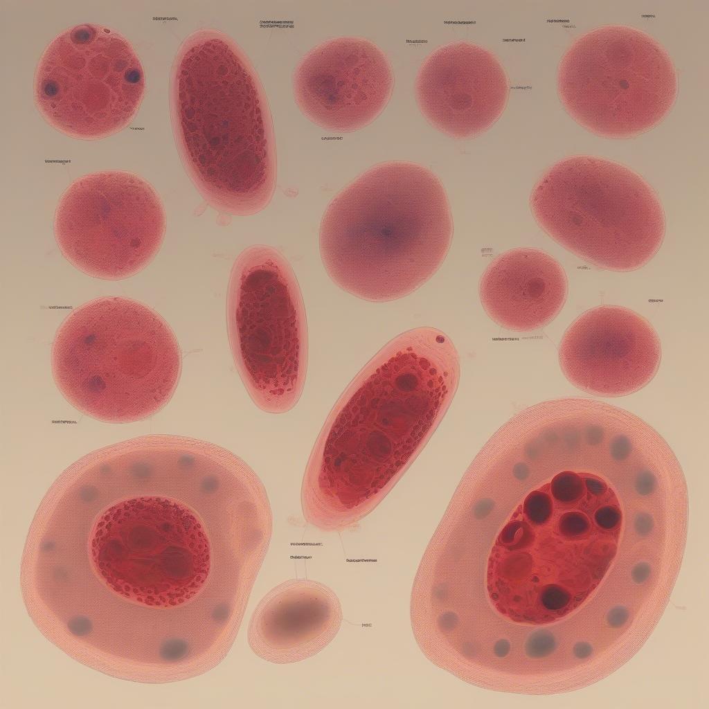 Ký sinh trùng Plasmodium dưới kính hiển vi