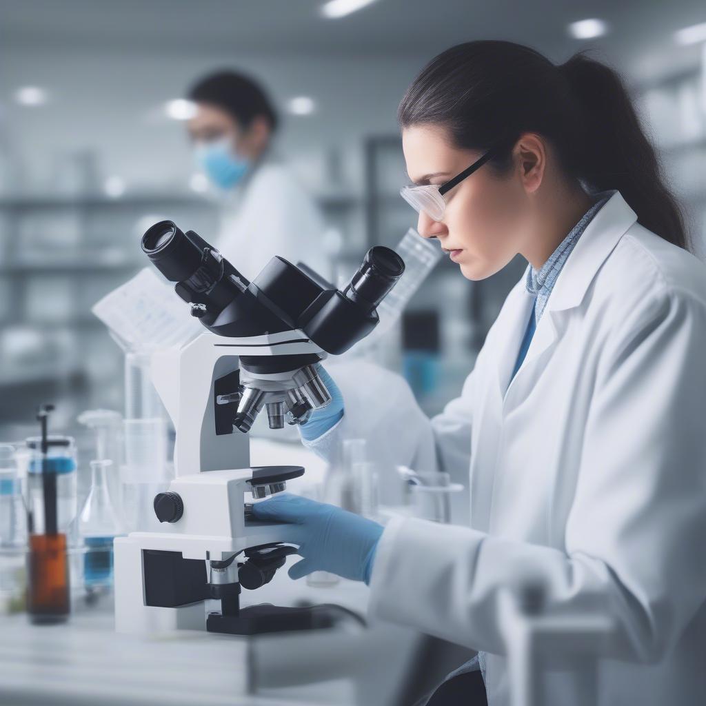 Medical research in a laboratory setting