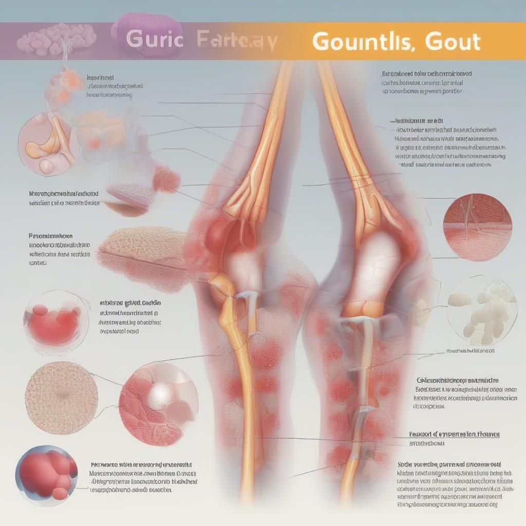 Hình ảnh minh họa nguyên nhân gây bệnh gout