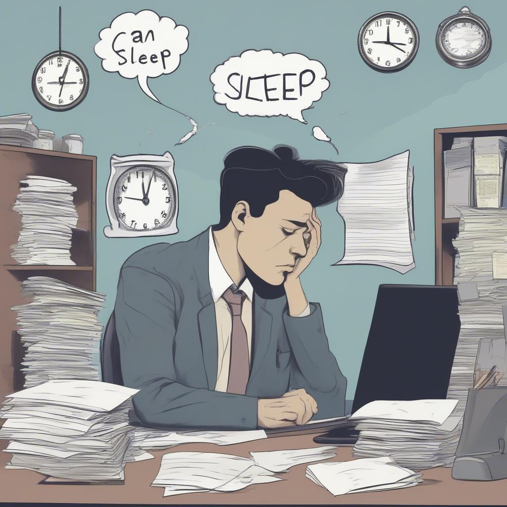 Nguyên nhân bệnh khó ngủ do stress