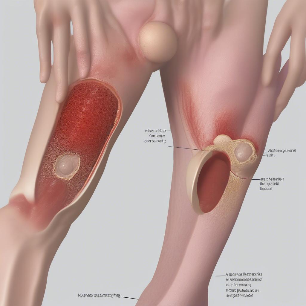 Nhiễm vi khuẩn ăn thịt người giai đoạn đầu