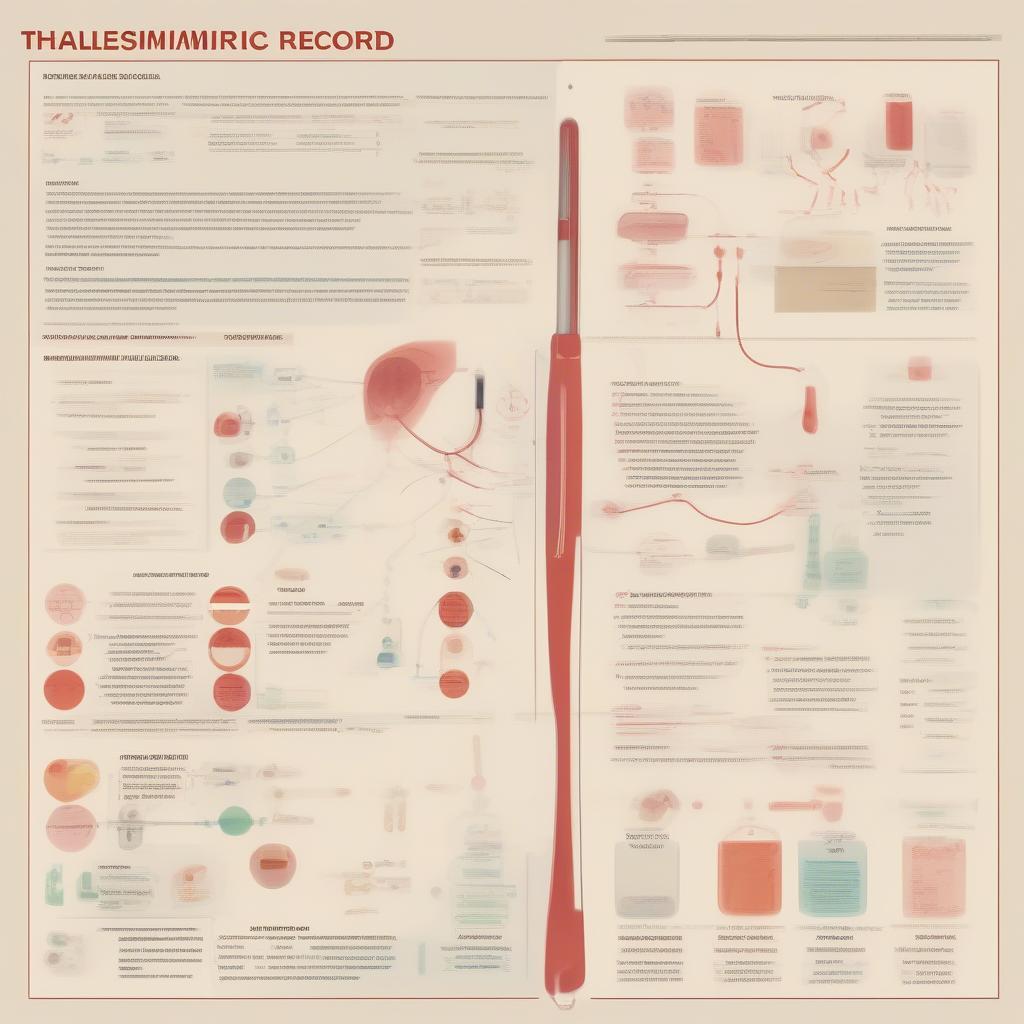 Nội dung của bệnh án thalassemia