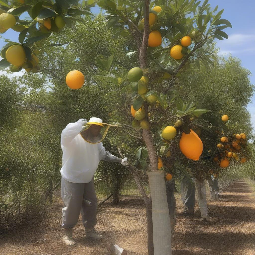 Phòng ngừa bệnh vàng lá greening trên bưởi