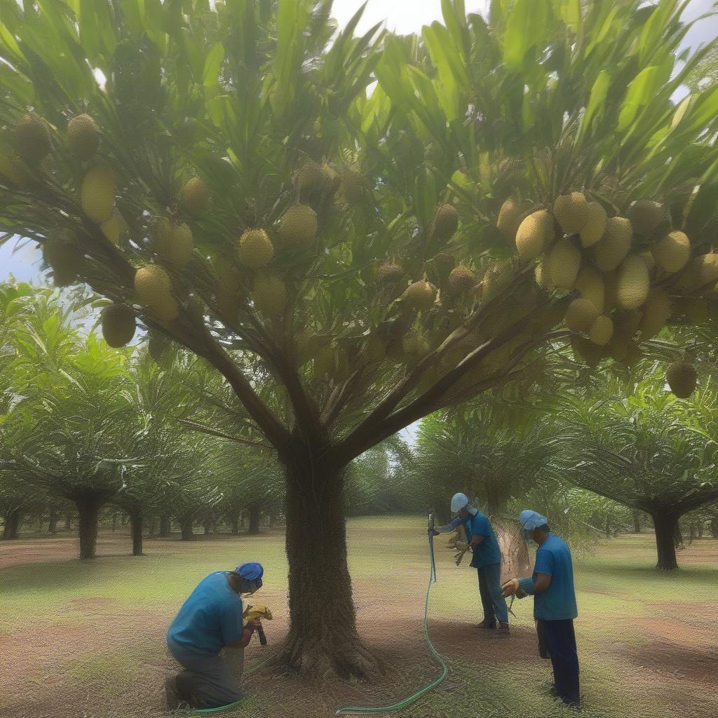 Phòng trị bệnh thán thư trên sầu riêng