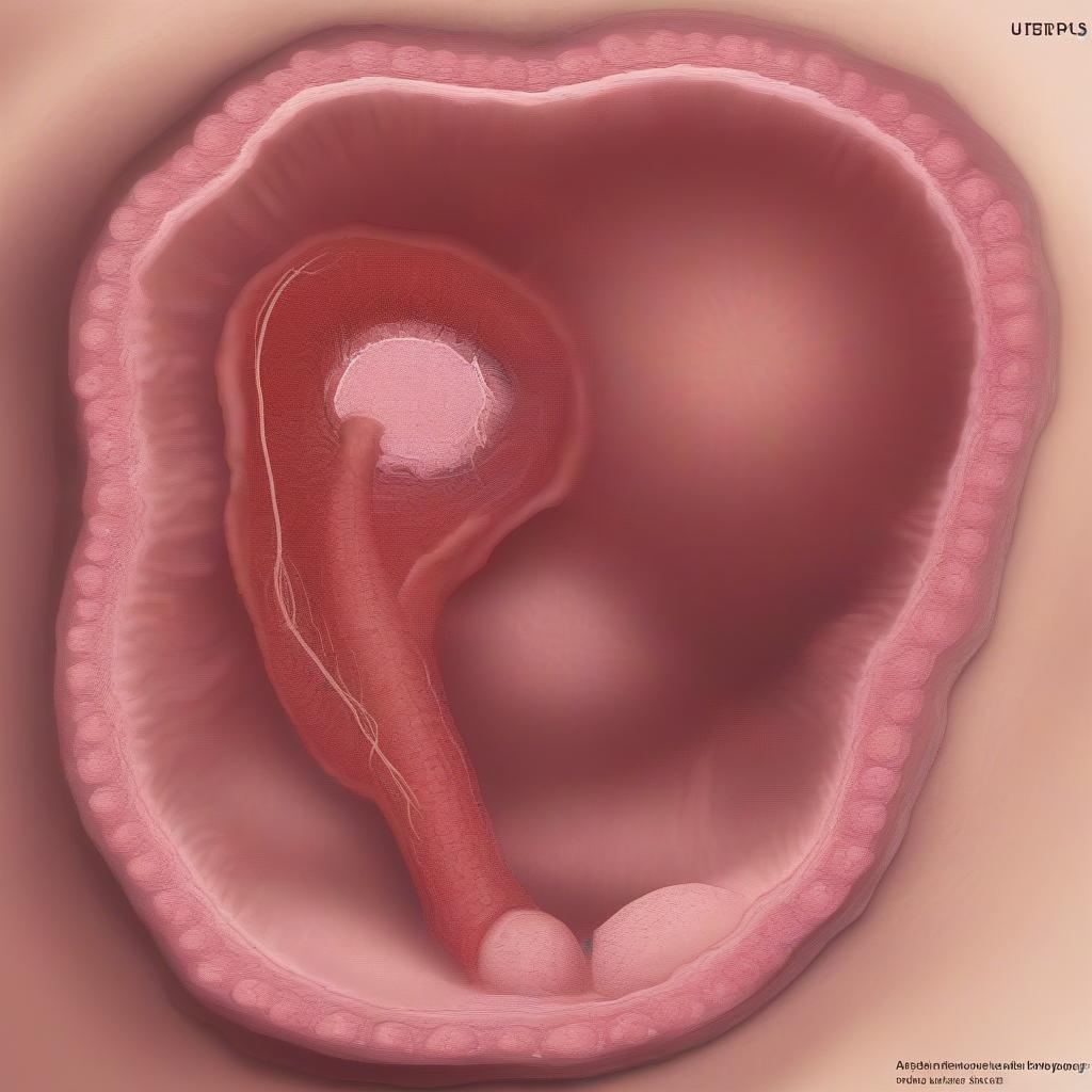 Hình ảnh minh họa polyp tử cung