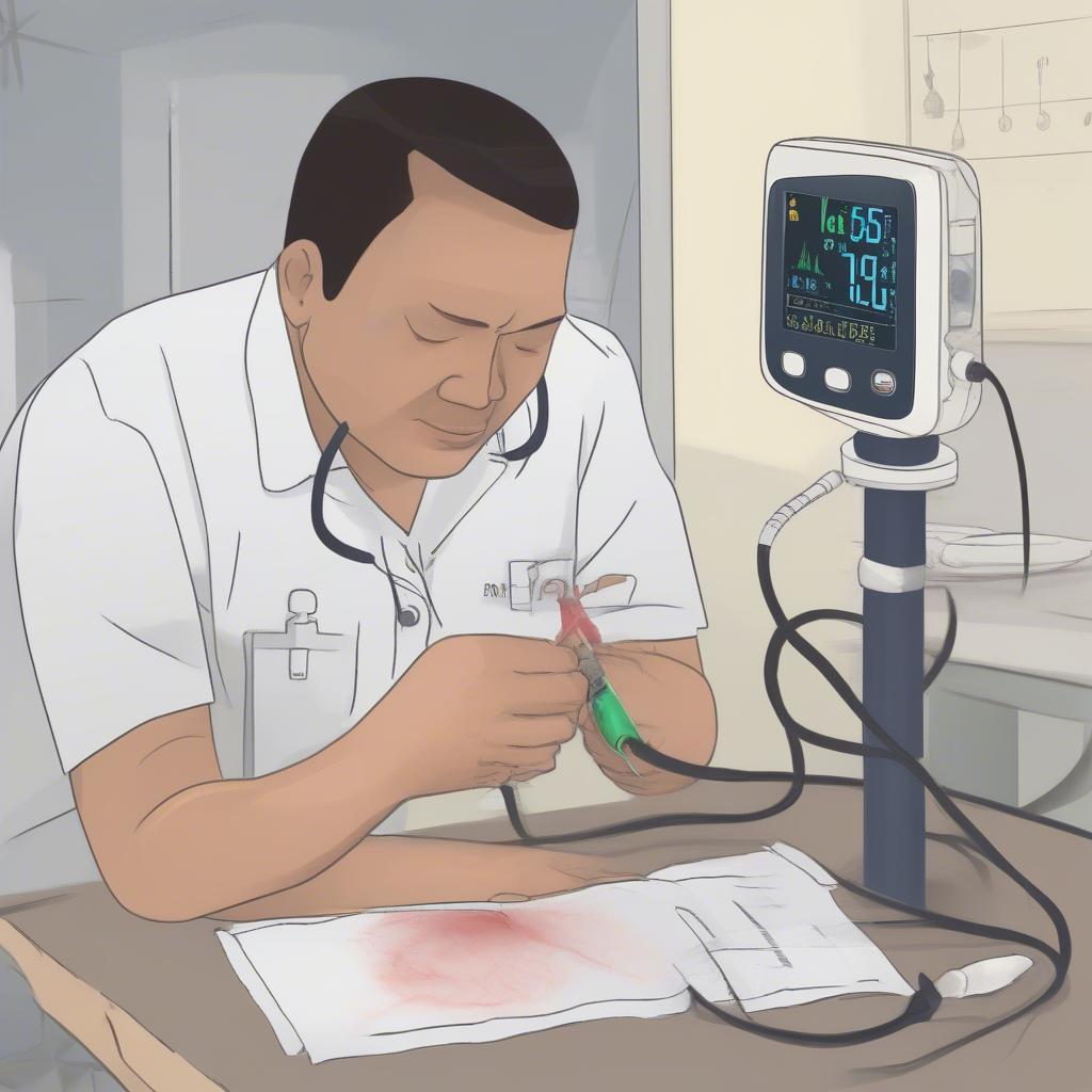 Theo dõi các dấu hiệu của bệnh nhân sốt xuất huyết