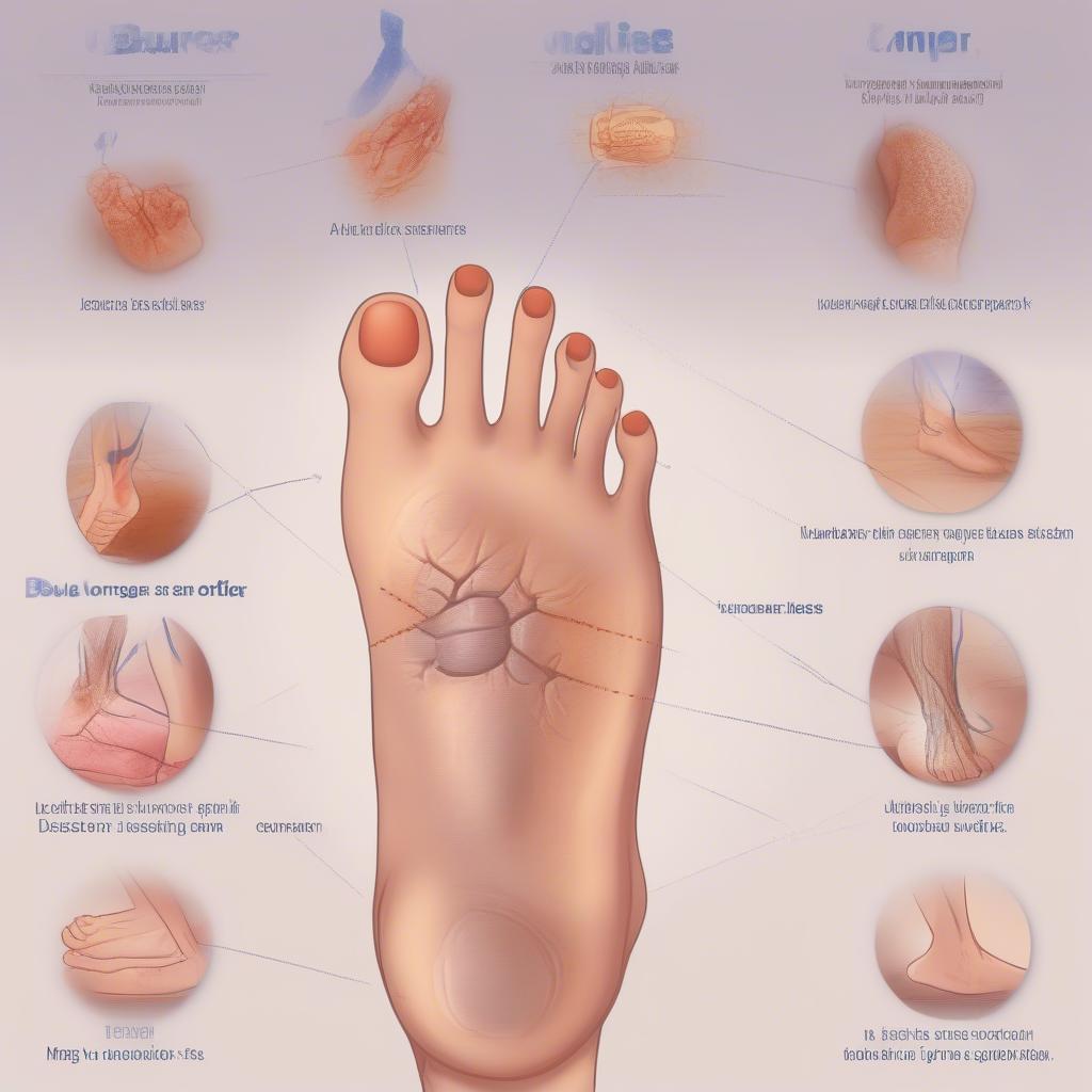 Hình ảnh các triệu chứng của bệnh Buerger