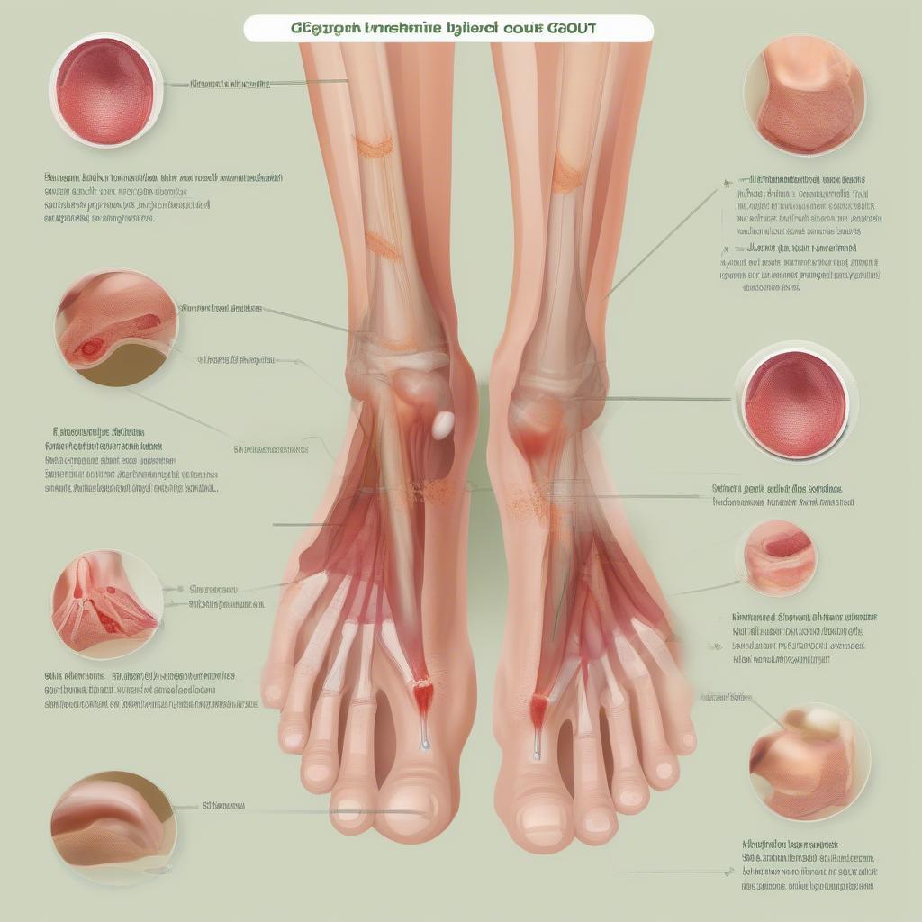 Các triệu chứng thường gặp của bệnh Gout