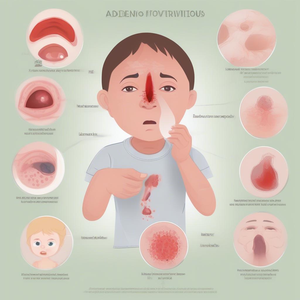 Các triệu chứng nhiễm adenovirus