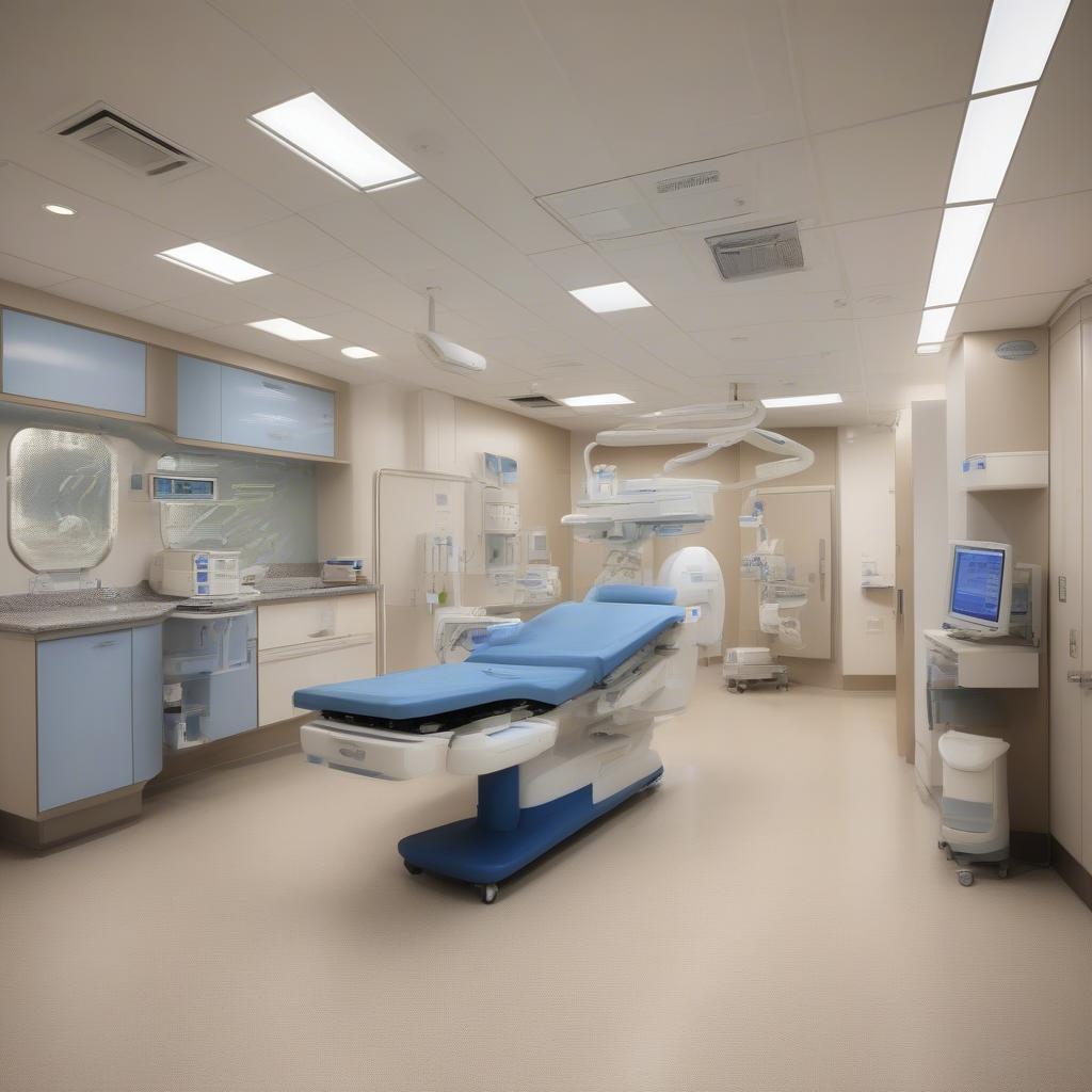 Oncology center with advanced technology and equipment.