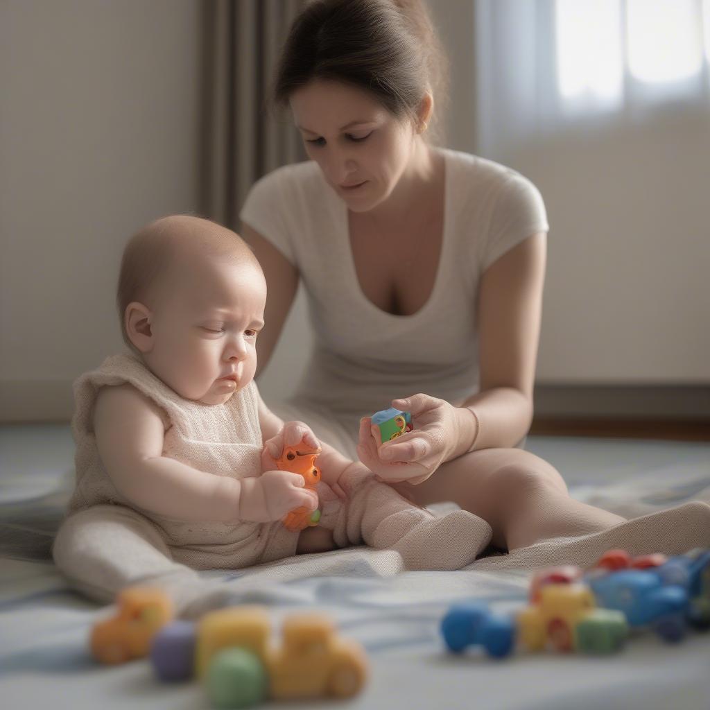 Tương tác giữa mẹ và bé