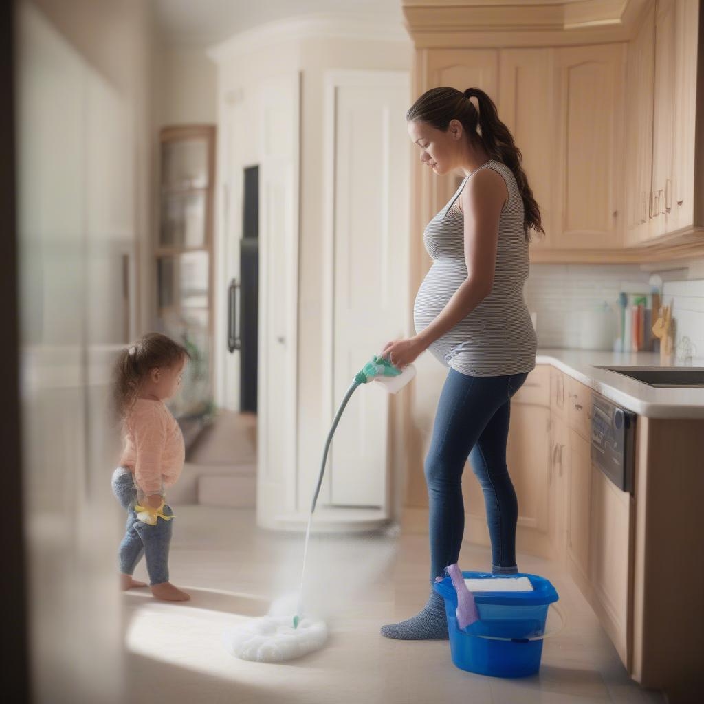 Cleaning and disinfecting the house to prevent hand, foot, and mouth disease