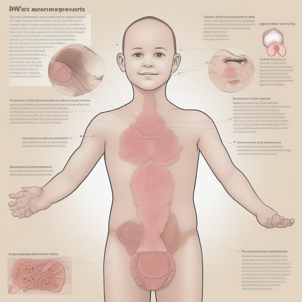 Vị trí sùi mào gà ở trẻ em