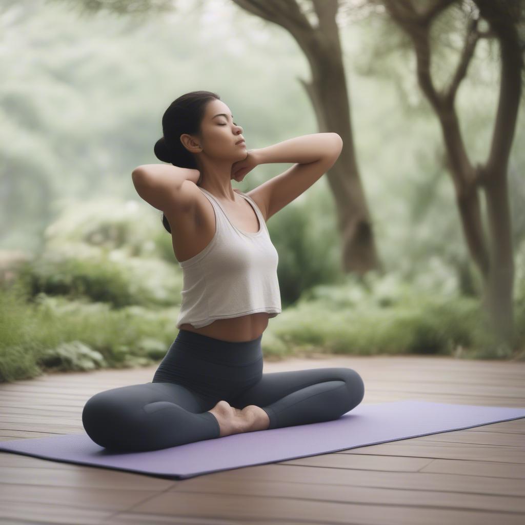 Yoga chữa đau mỏi vai gáy